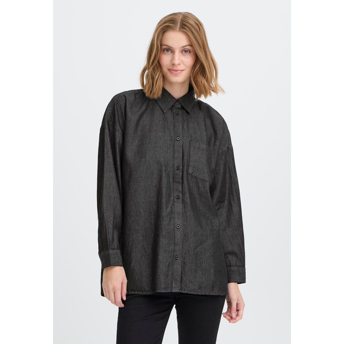 Klassisches Denim-Hemd Regular Fit