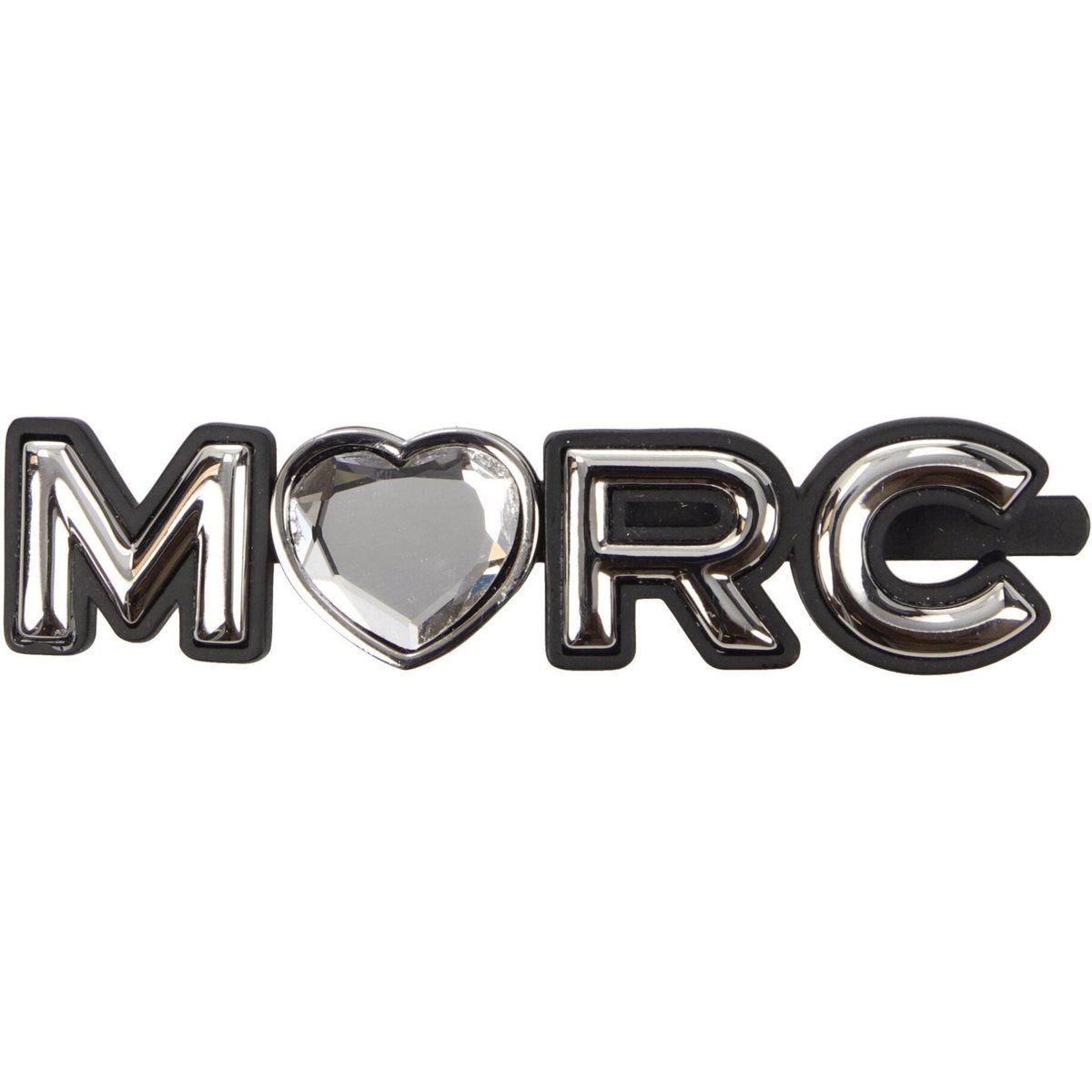 Logo-Haarklammer mit Herz und Buchstaben