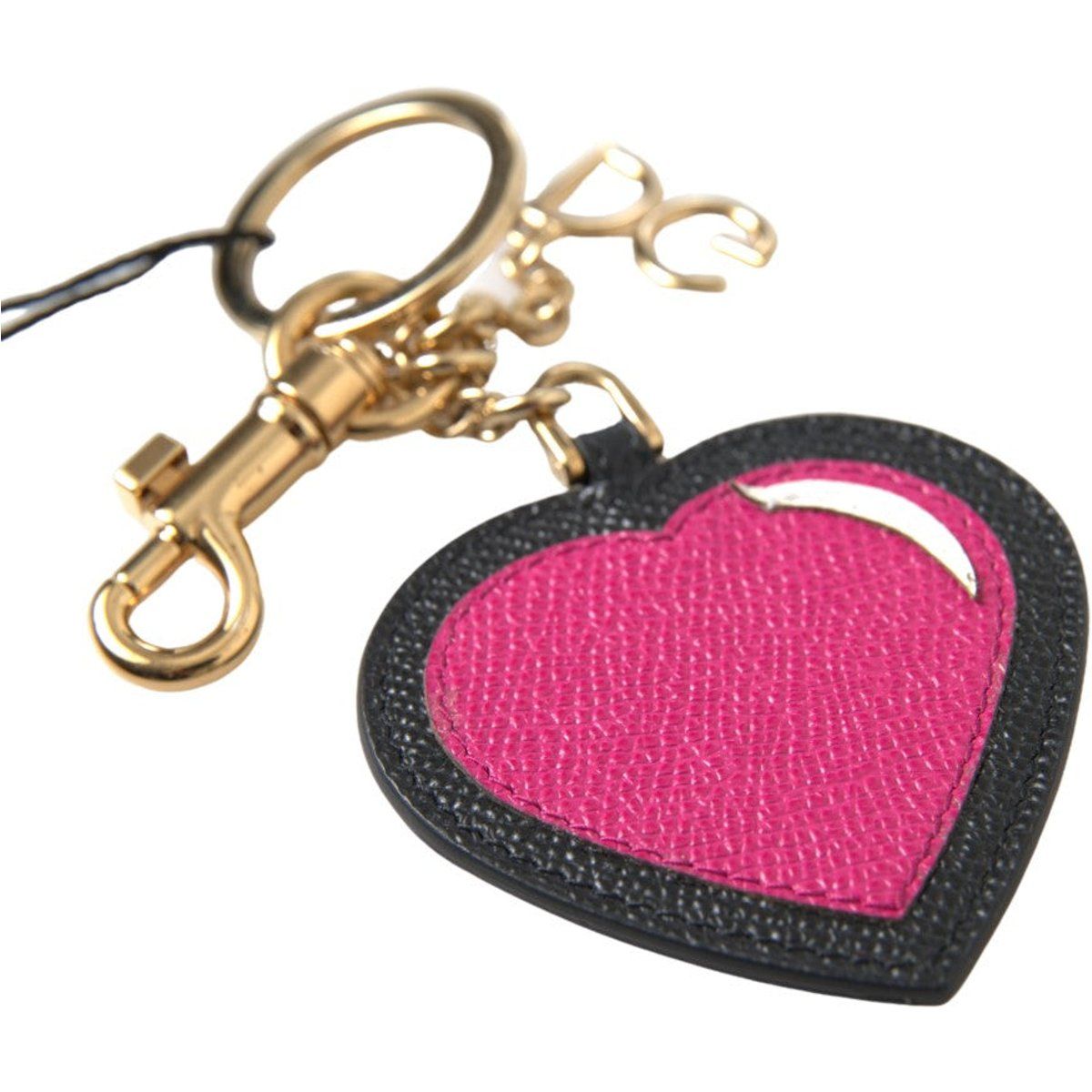 Herzförmiger Taschenanhänger aus Leder
