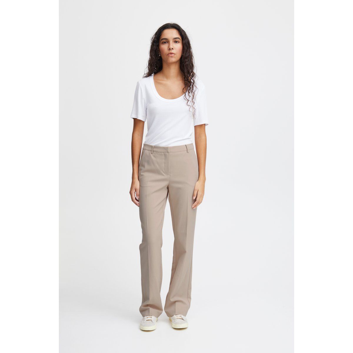 Klassische Stoffhose mit geradem Bein
