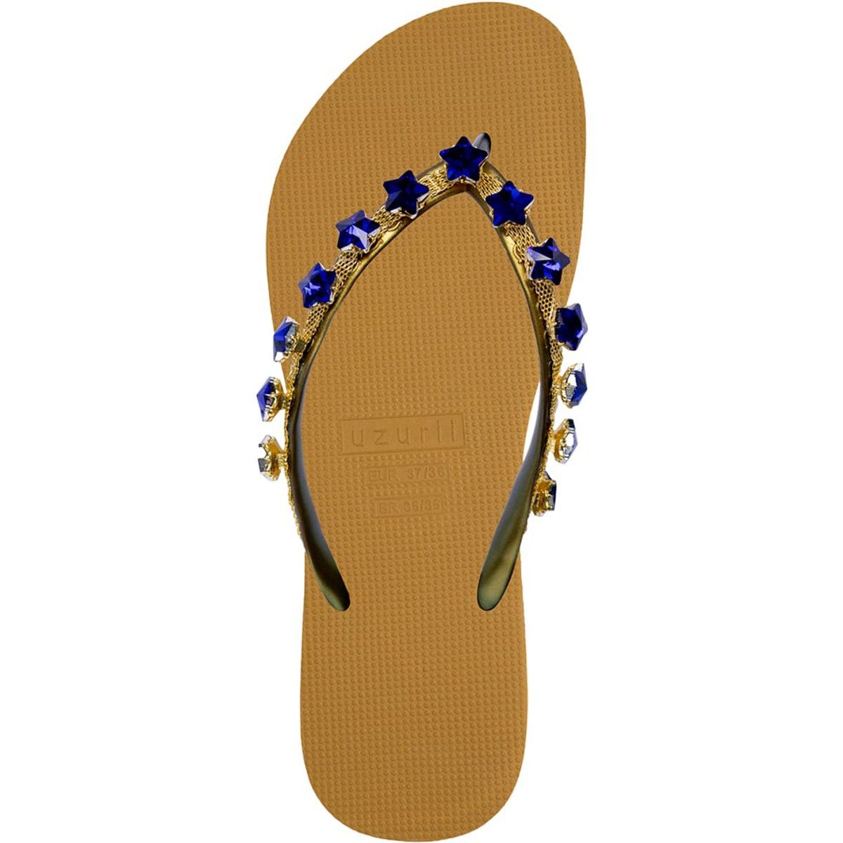 Verzierte Flip-Flops mit Sternen