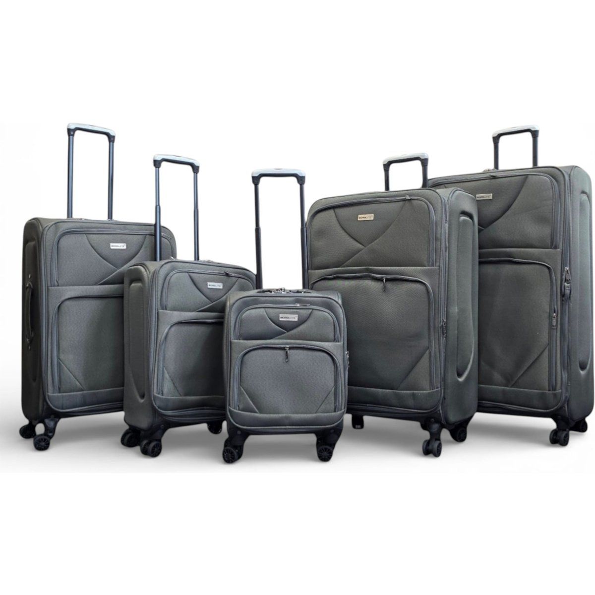 Erweiterbares Softshell Spinner-Koffer-Set