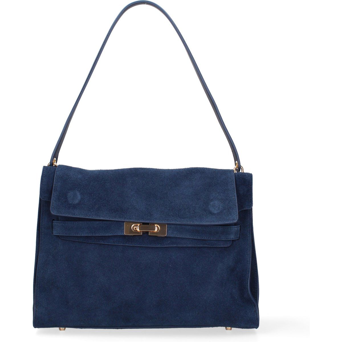 Elegante Wildleder-Handtasche mit Klappe