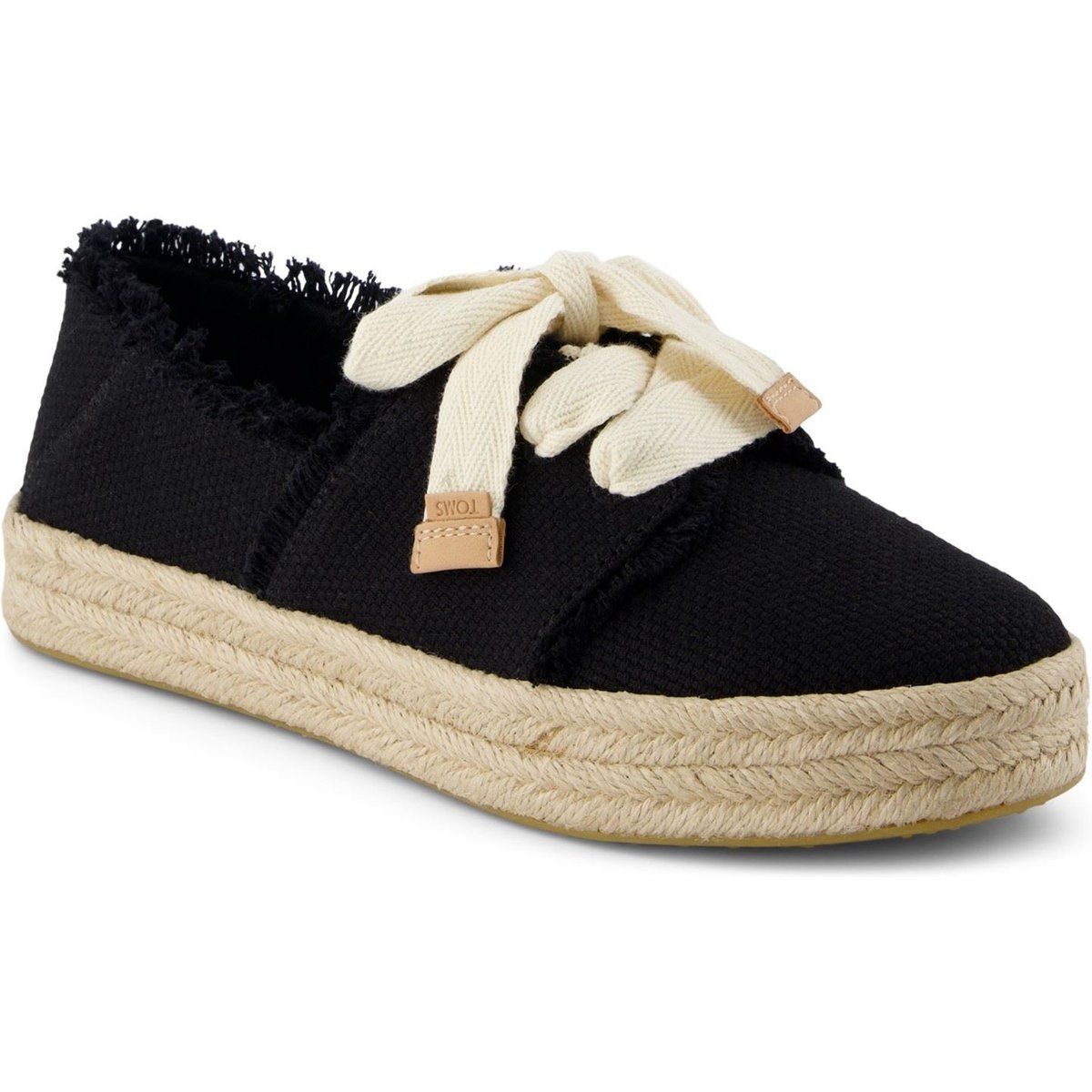 Schnür-Espadrilles mit Plateausohle