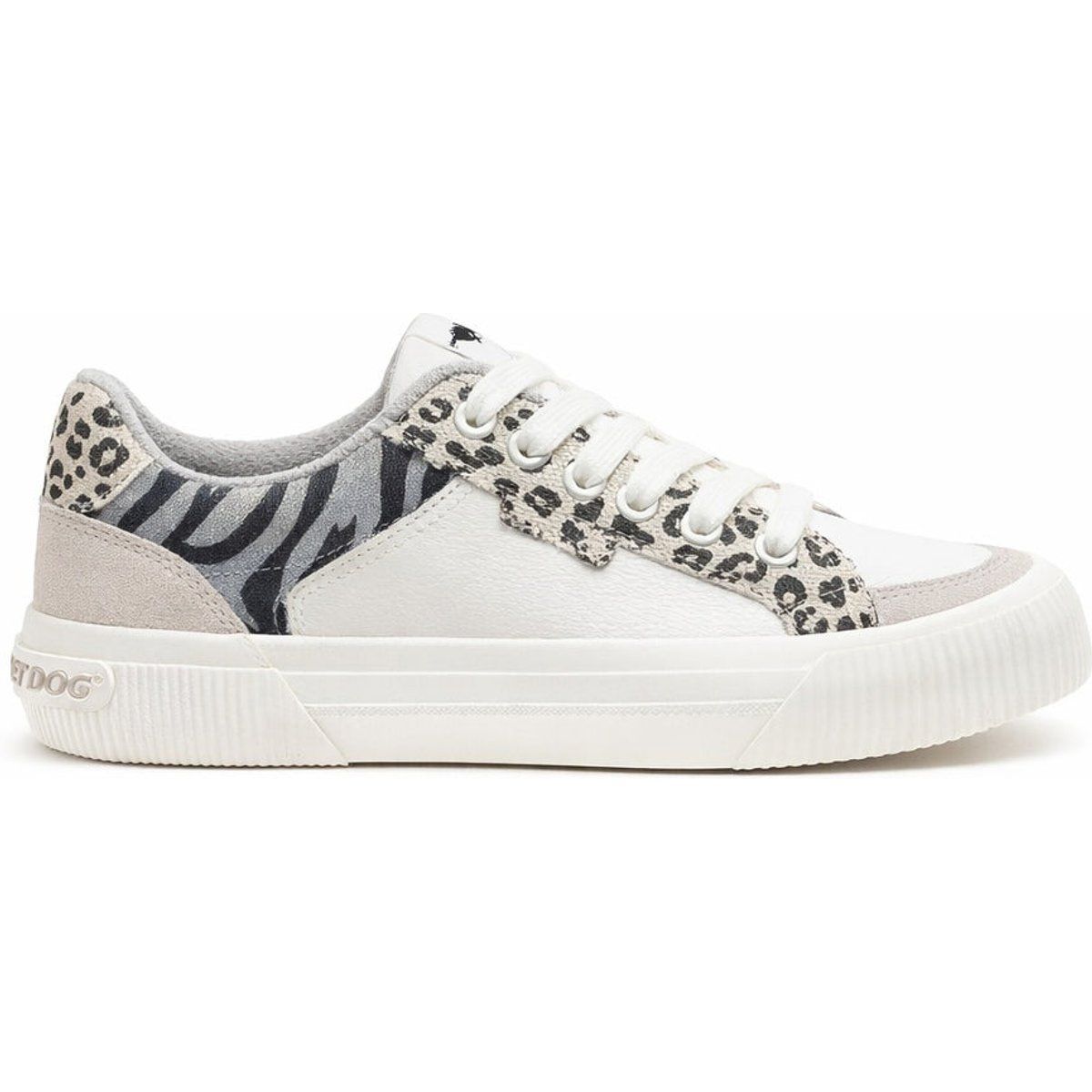 Sneaker mit gemischtem Animal-Print