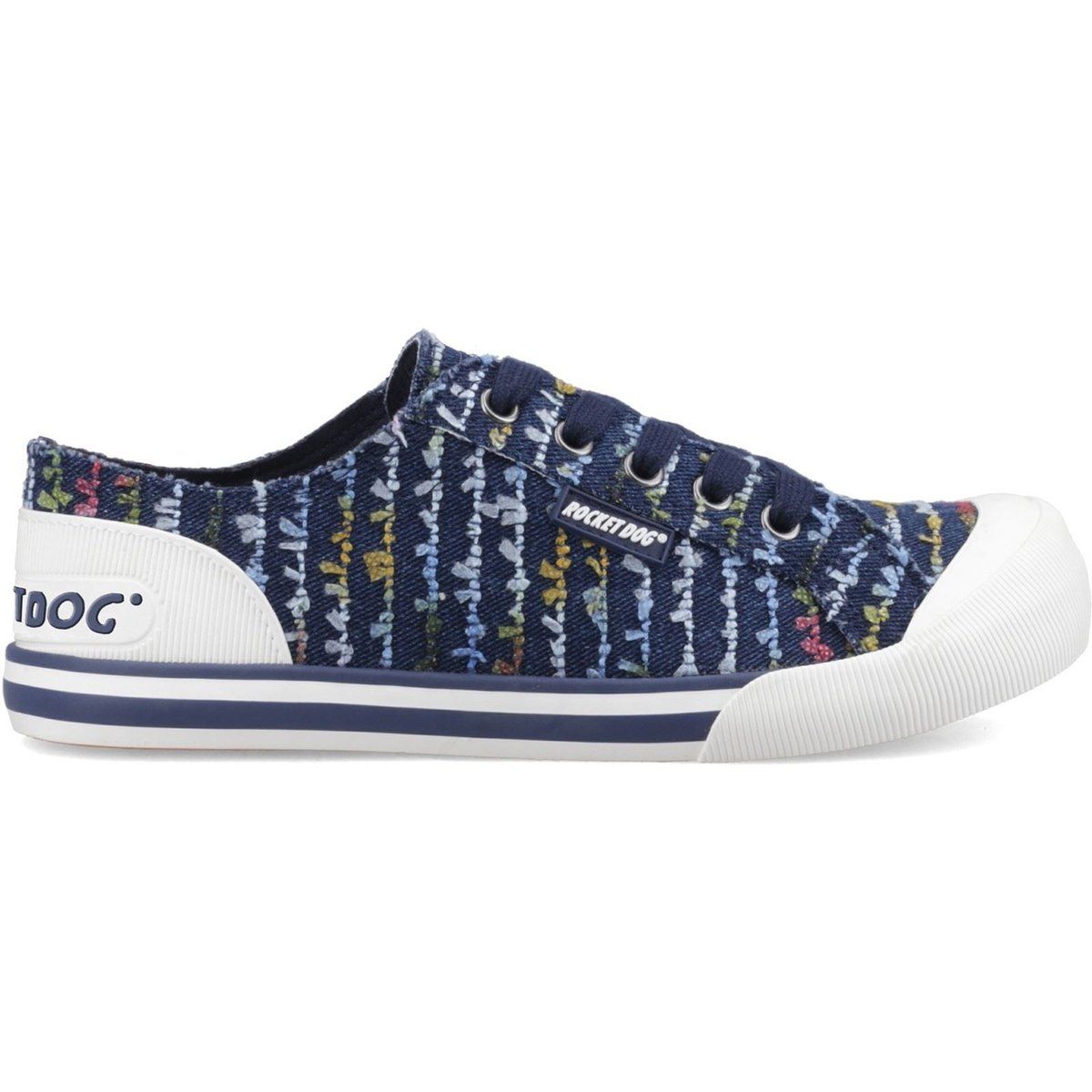 Gemusterte Low-Top Canvas-Sneaker