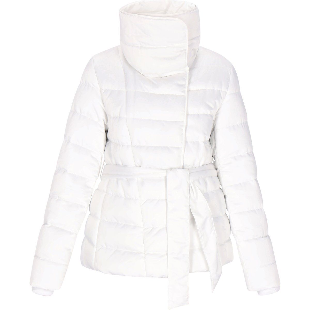 Gesteppte Daunenjacke mit Gürtel