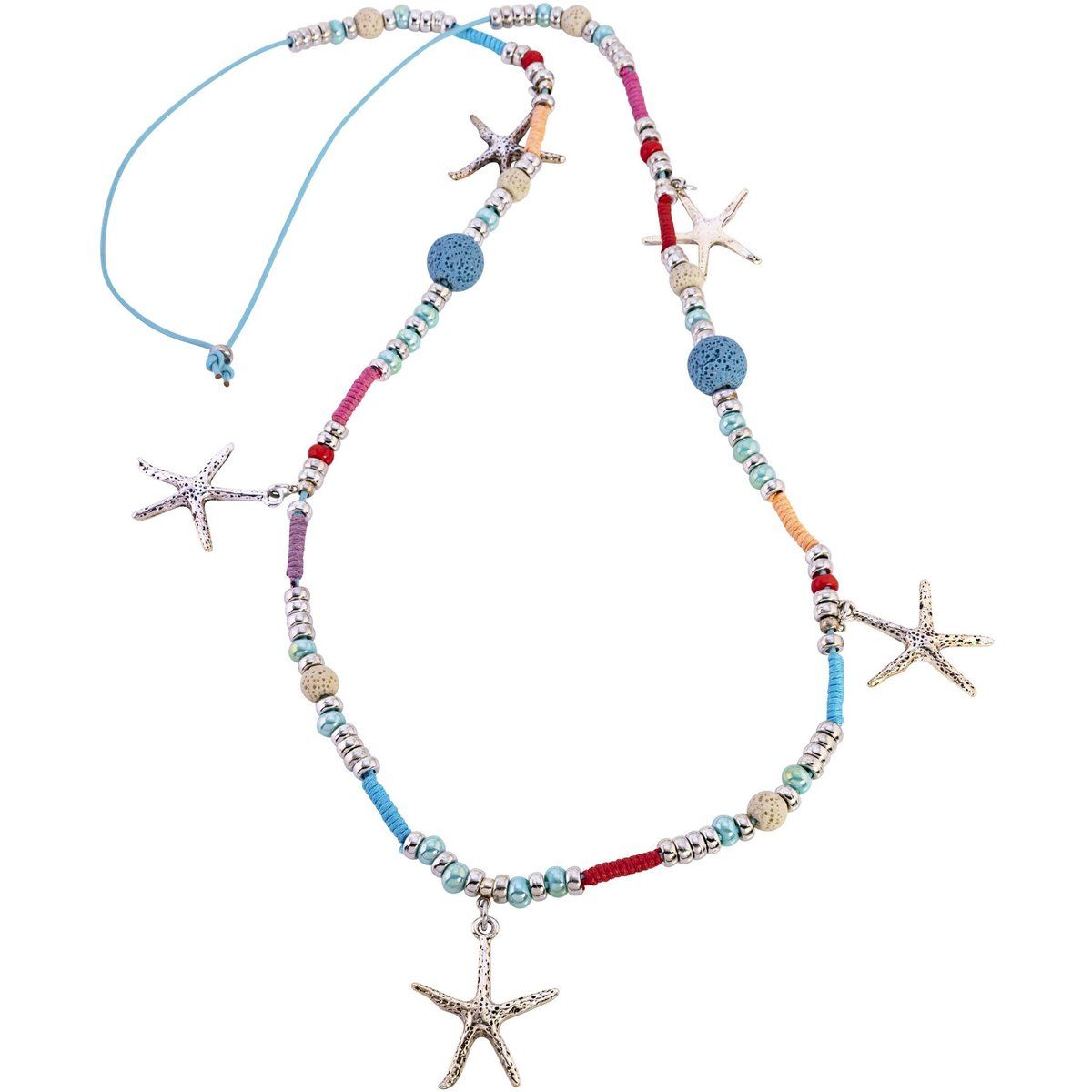 Maritime Collierkette mit Seesternen