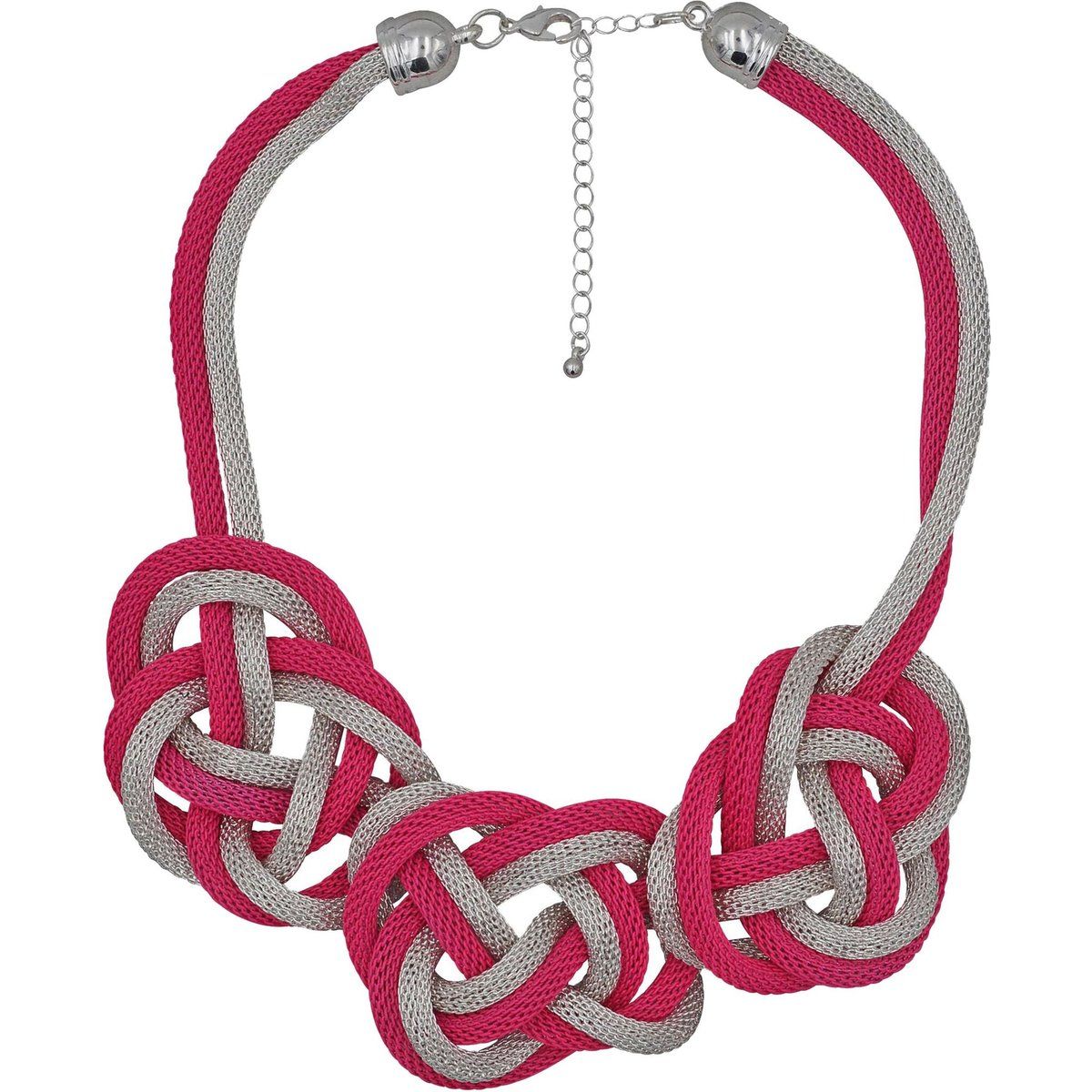 Geknotete Mesh-Statement-Halskette