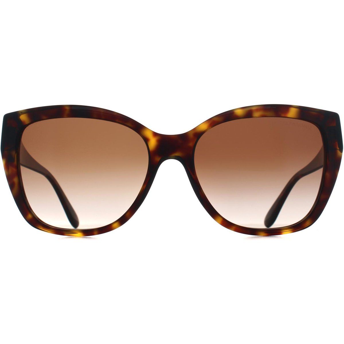 Übergroße Cat-Eye-Sonnenbrille in Havanna