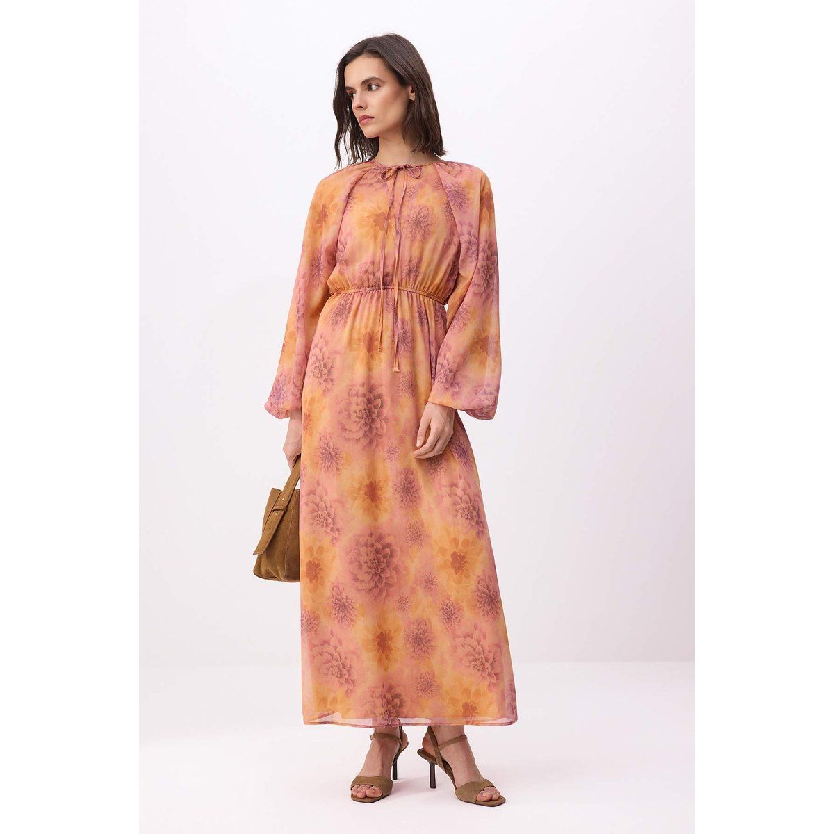 Elegantes Maxikleid mit Blumenmuster