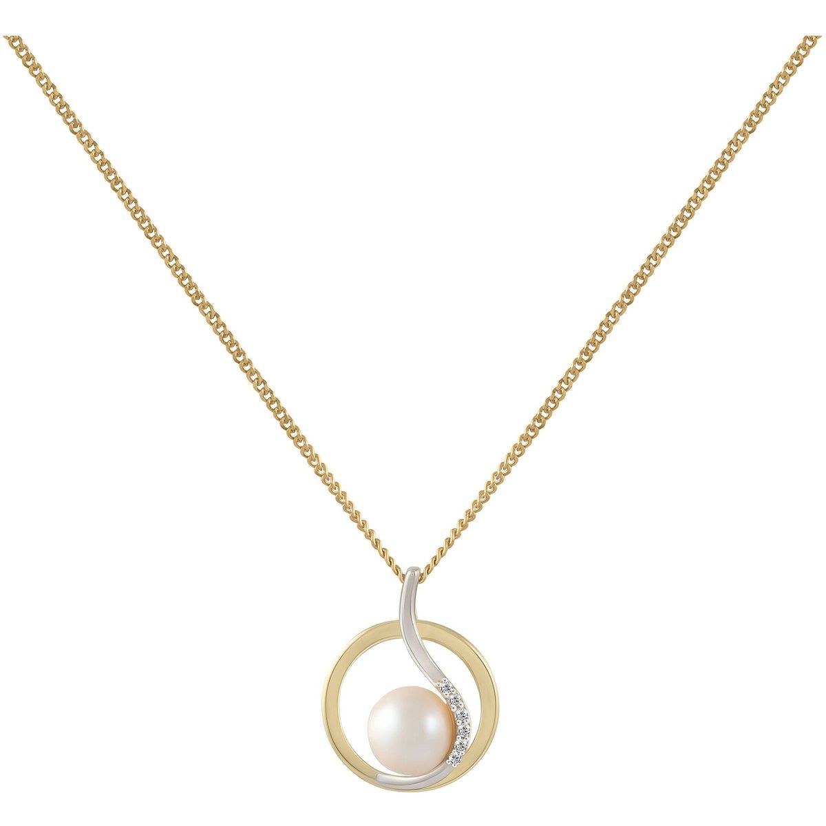 Elegante Halskette mit Perlenanhänger