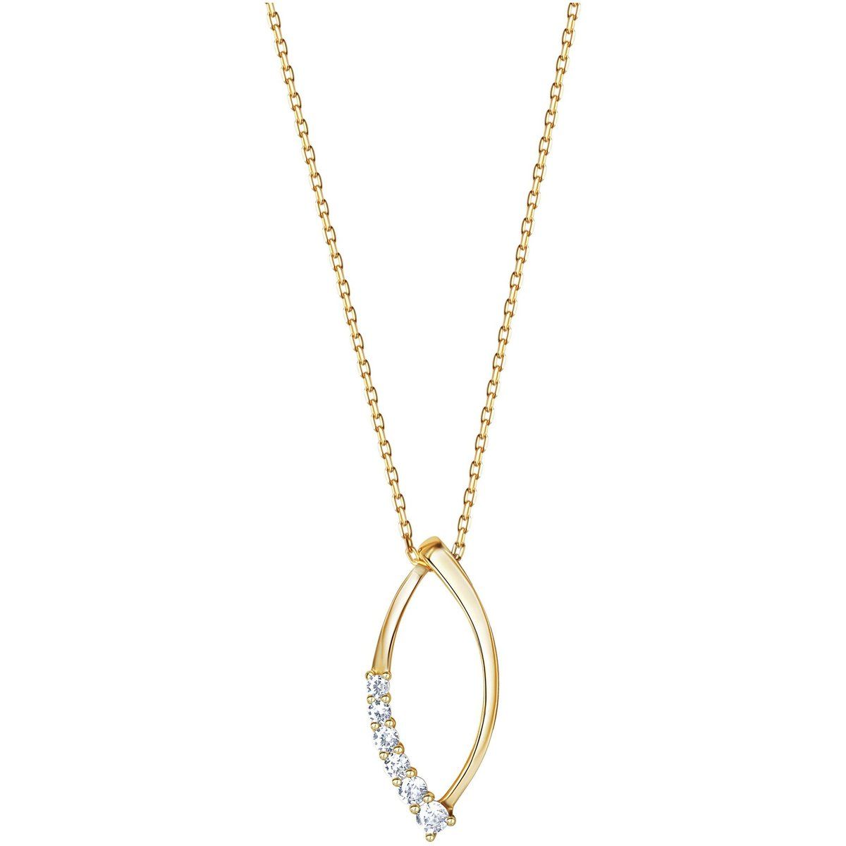 Eleganter Halsketten-Anhänger mit Zirkonia