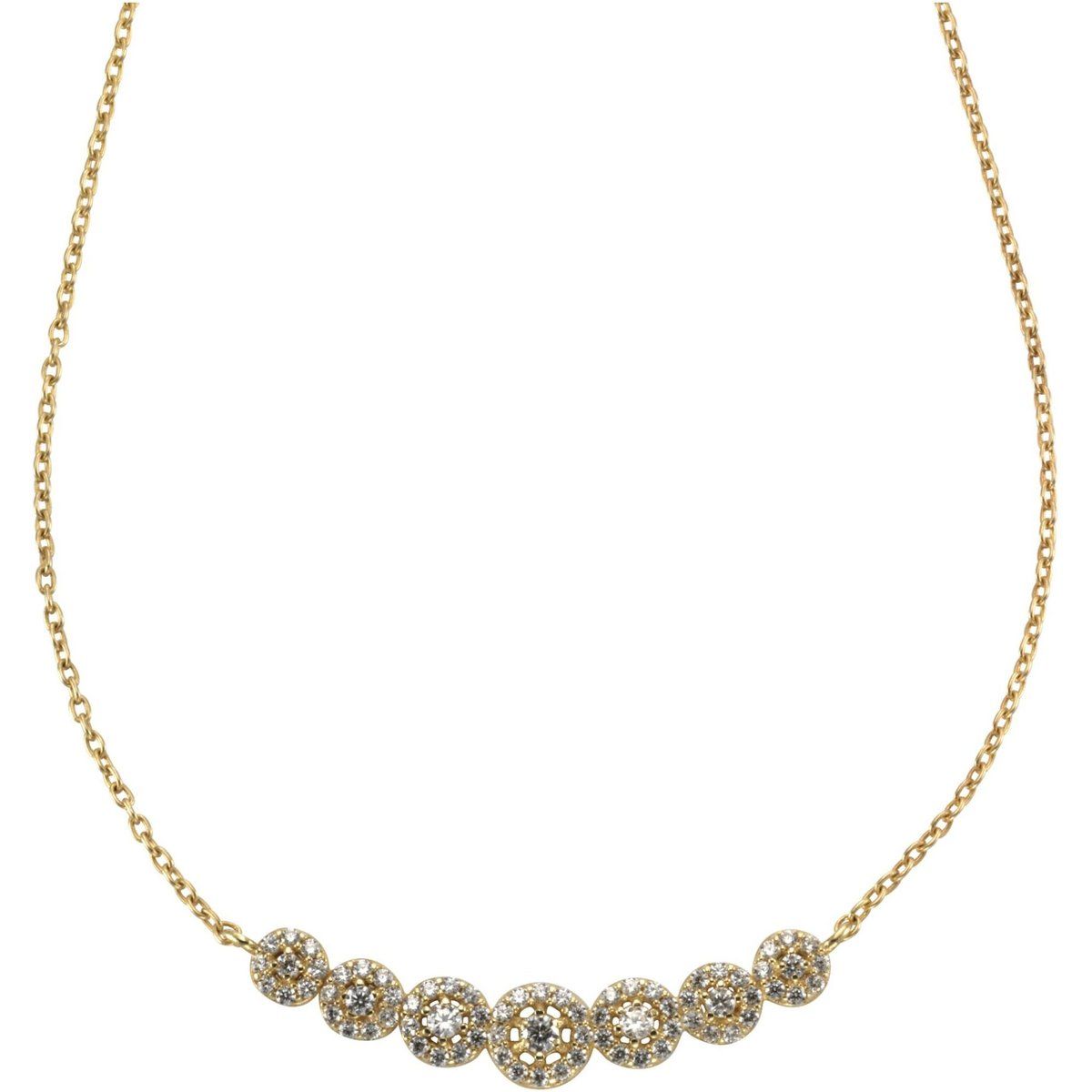 Elegante Halskette mit Zirkonia-Anhang