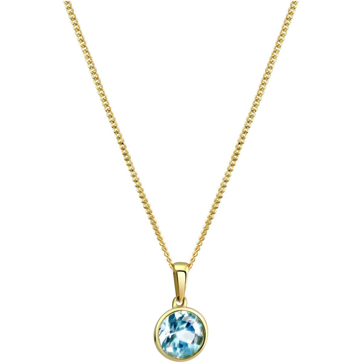 Elegante Halskette mit Edelsteinanhänger