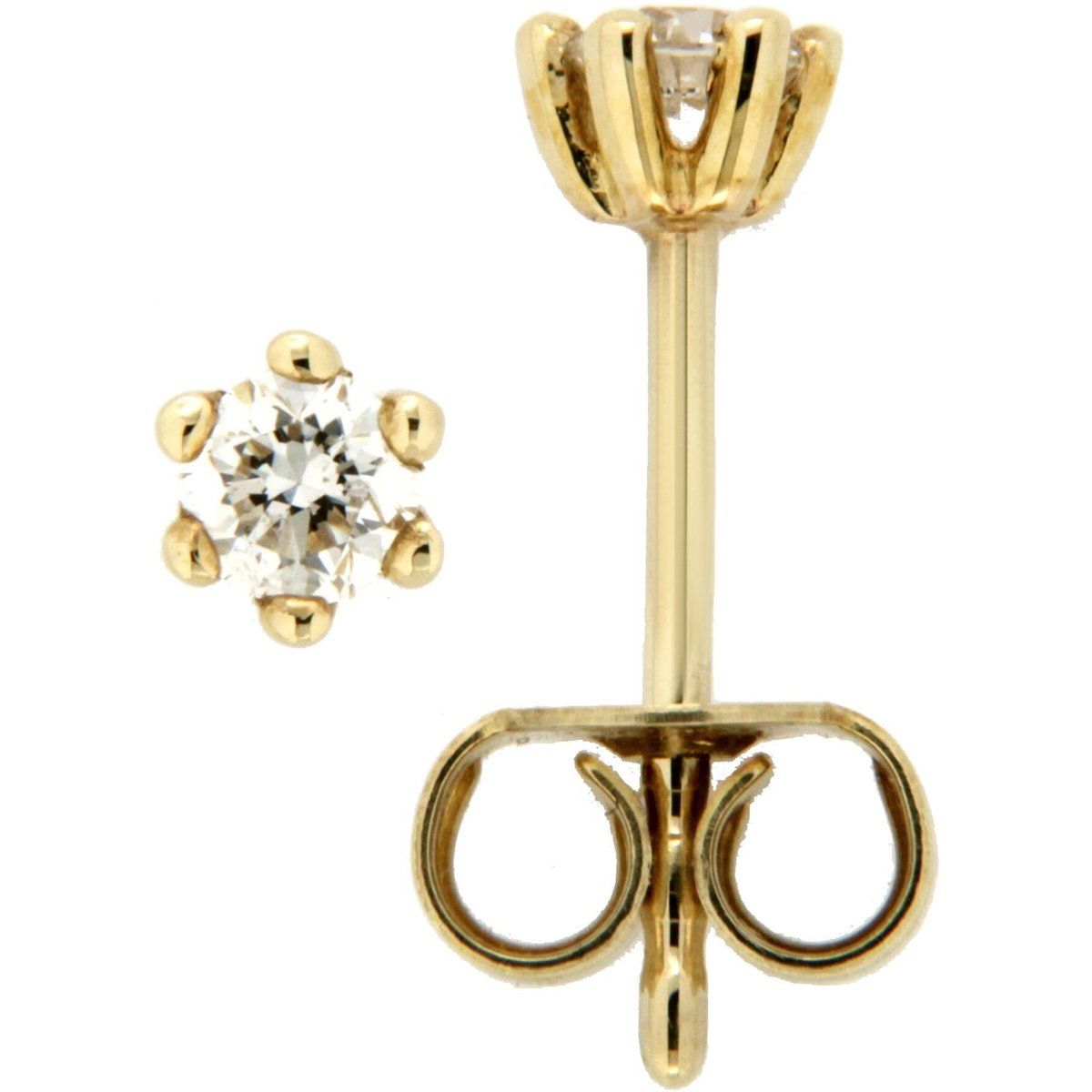 Elegante Brillanten-Ohrstecker aus Gold