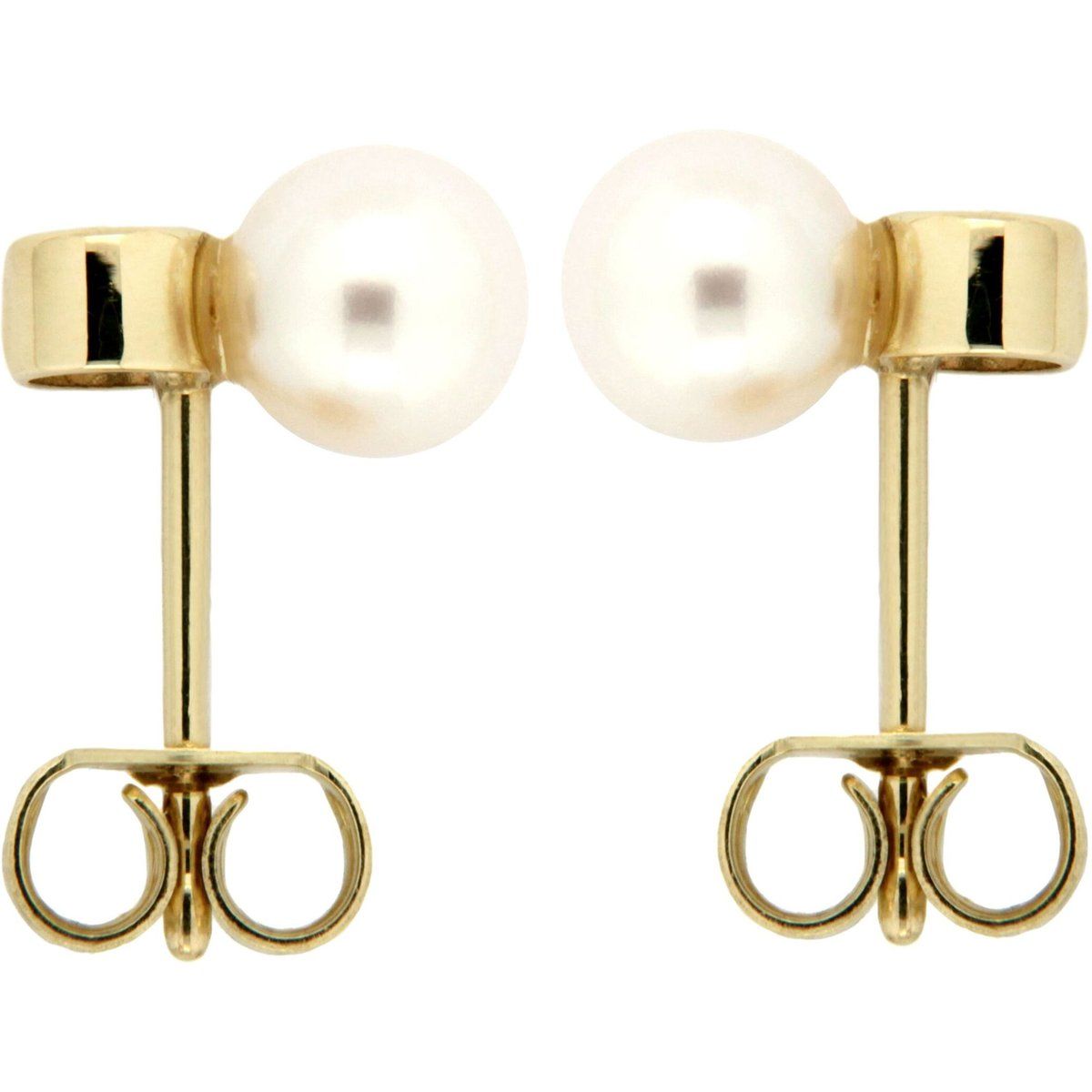 Elegante Perlen- und Diamantohrstecker